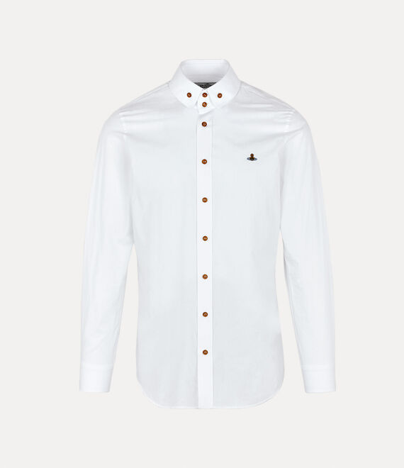 Vivienne Westwood Two Button Krall Shirt in WHITE